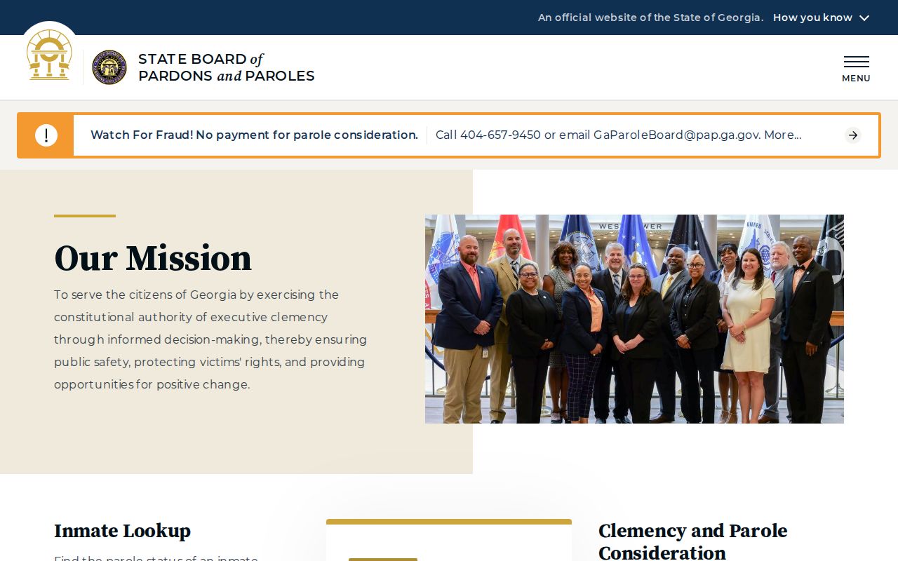 Jefferson County parole and probation resources on the Georgia Parole Board website