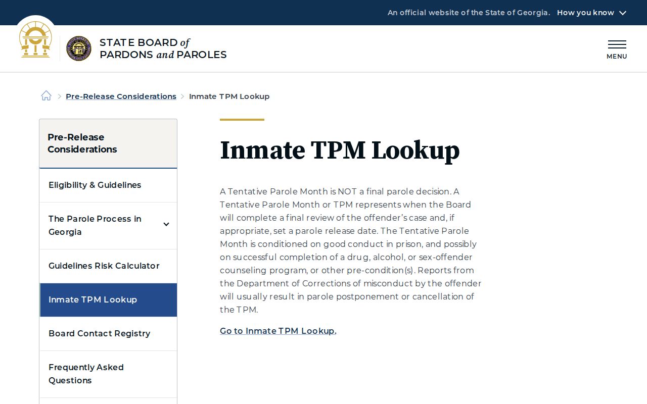 Jefferson County inmate release date Tentative Parole Month information