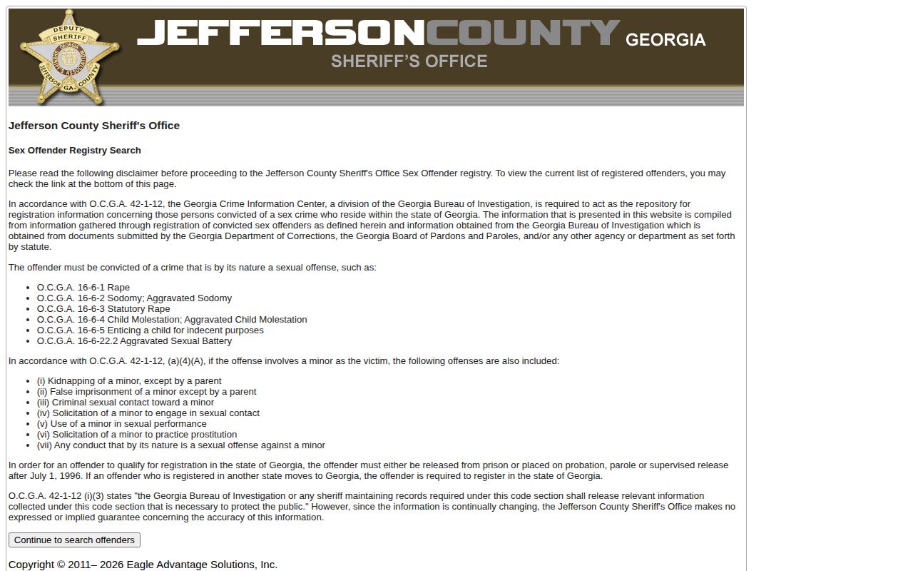 Jefferson County released inmate registry photo search